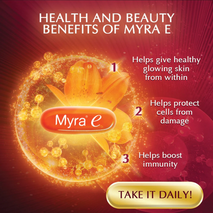 Myra E 400 IU Vitamin E d-Alpha Tocopherol 90 Capsules