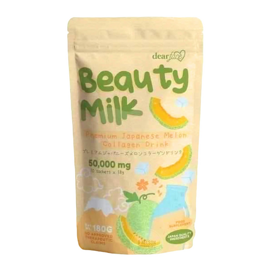 Beauty Milk Japanese Collagen Melon Drink - 50,000mg Hydrolyzed Collagen