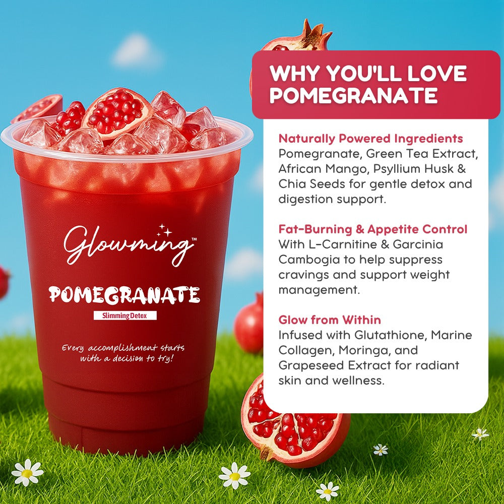 Glowming Pomegranate Juice