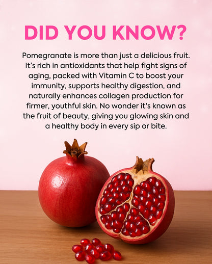 Glowming Pomegranate Juice