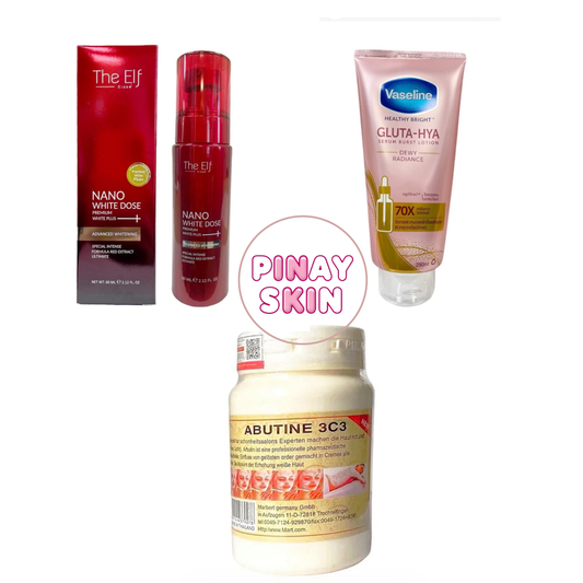 Vaseline Gluta-hya, Elf Nano and Arbutin 3c3